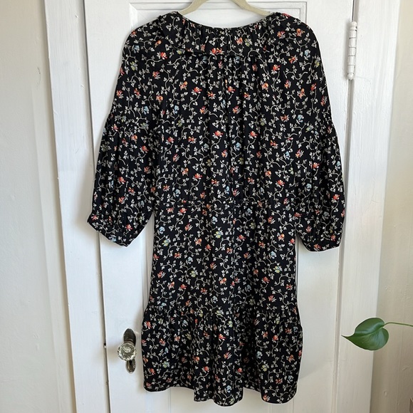 Rebecca Taylor Floral Tie Waist Dress - Picture 7 of 7